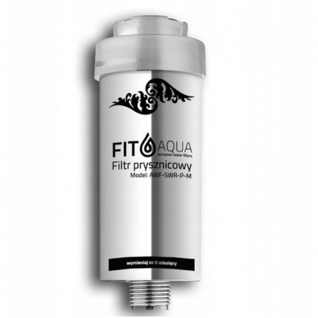 AWF-SWR-P-M Filtr Prysznicowy FITAQUA - złoże KDF, Zmiękczanie, BPA free
